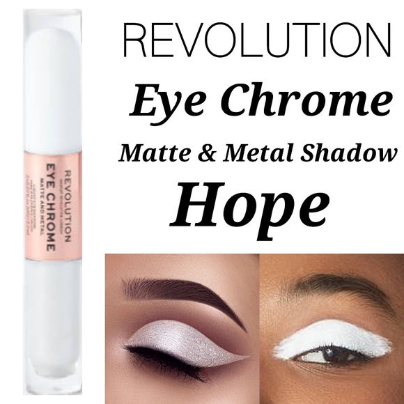 Revolution Other - Revolution Beauty Eye Chrome Matte & Metallic Liquid Eyeshadow - Hope (white)